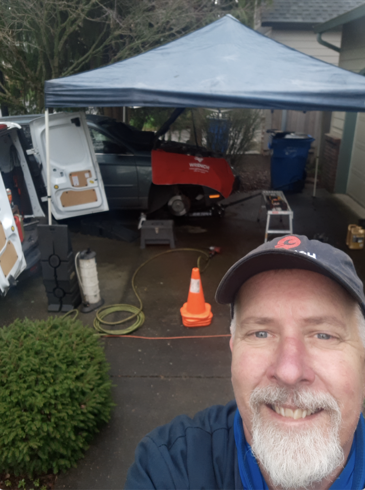 Wrench Mobile Mechanic Selfie On Jobsite