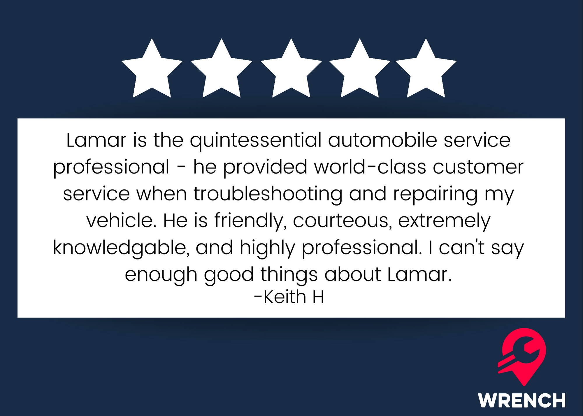 Wrench Mobile Mechanic Auto Repair Customer Review