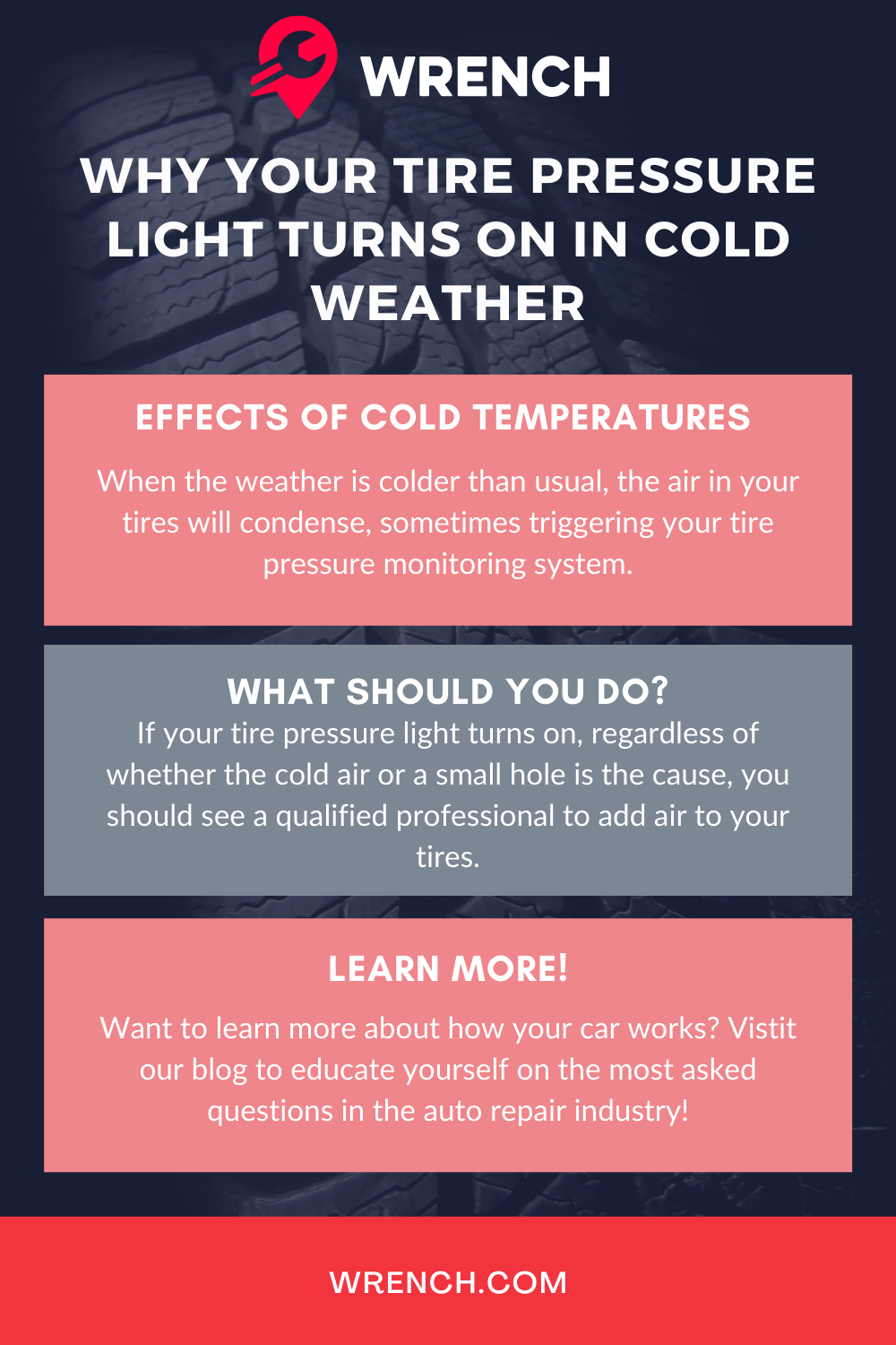 tire pressure light turns on in cold weather infographic